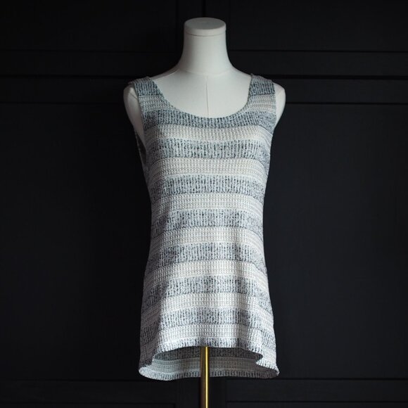 Soft Works | Sleeveless Striped Sweater - Picture 1 of 3